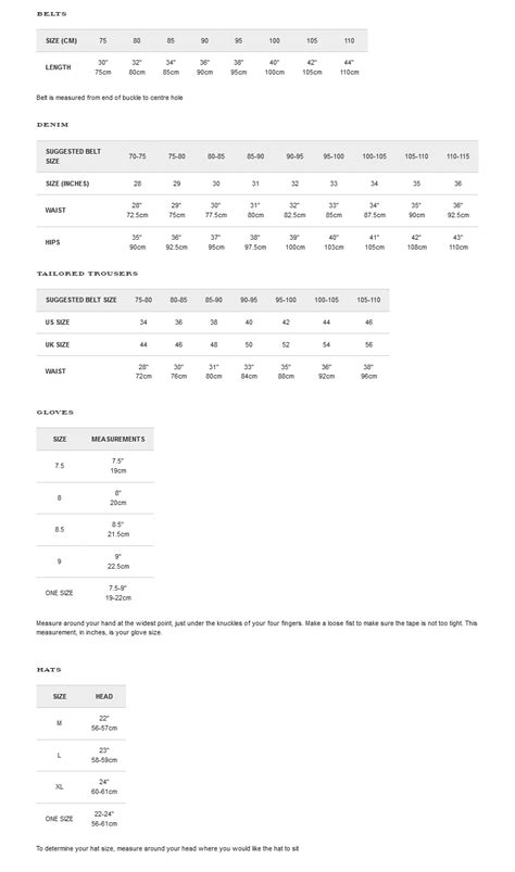 Burberry Men’s Size Chart – SizeChartly.